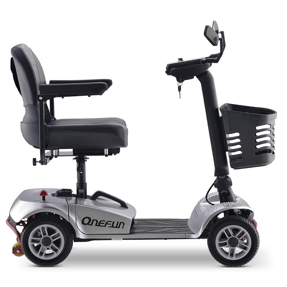 Scooter de mobilité électrique pliable à 4 roues 24v 250w pour handicapés