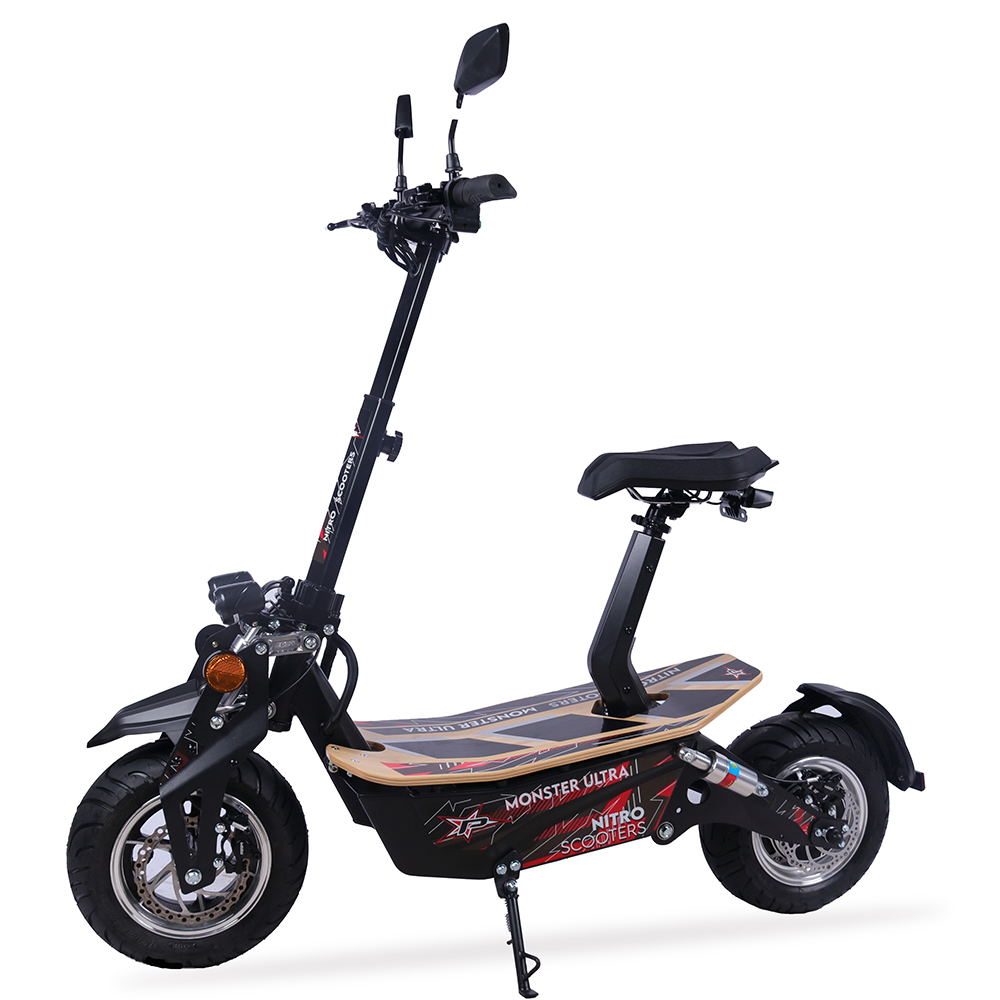 Moteur de moyeu 1600W sans entraînement par chaîne Scooter électrique à vendre