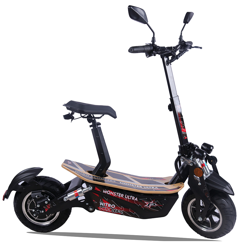 Moteur de moyeu 1600W sans entraînement par chaîne Scooter électrique à vendre