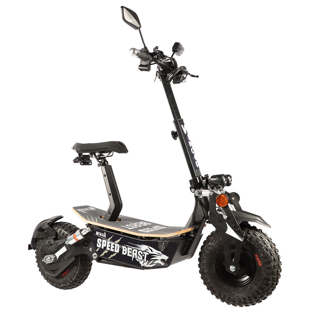 Puissant scooter électrique à grande roue de 14 pouces 3000W