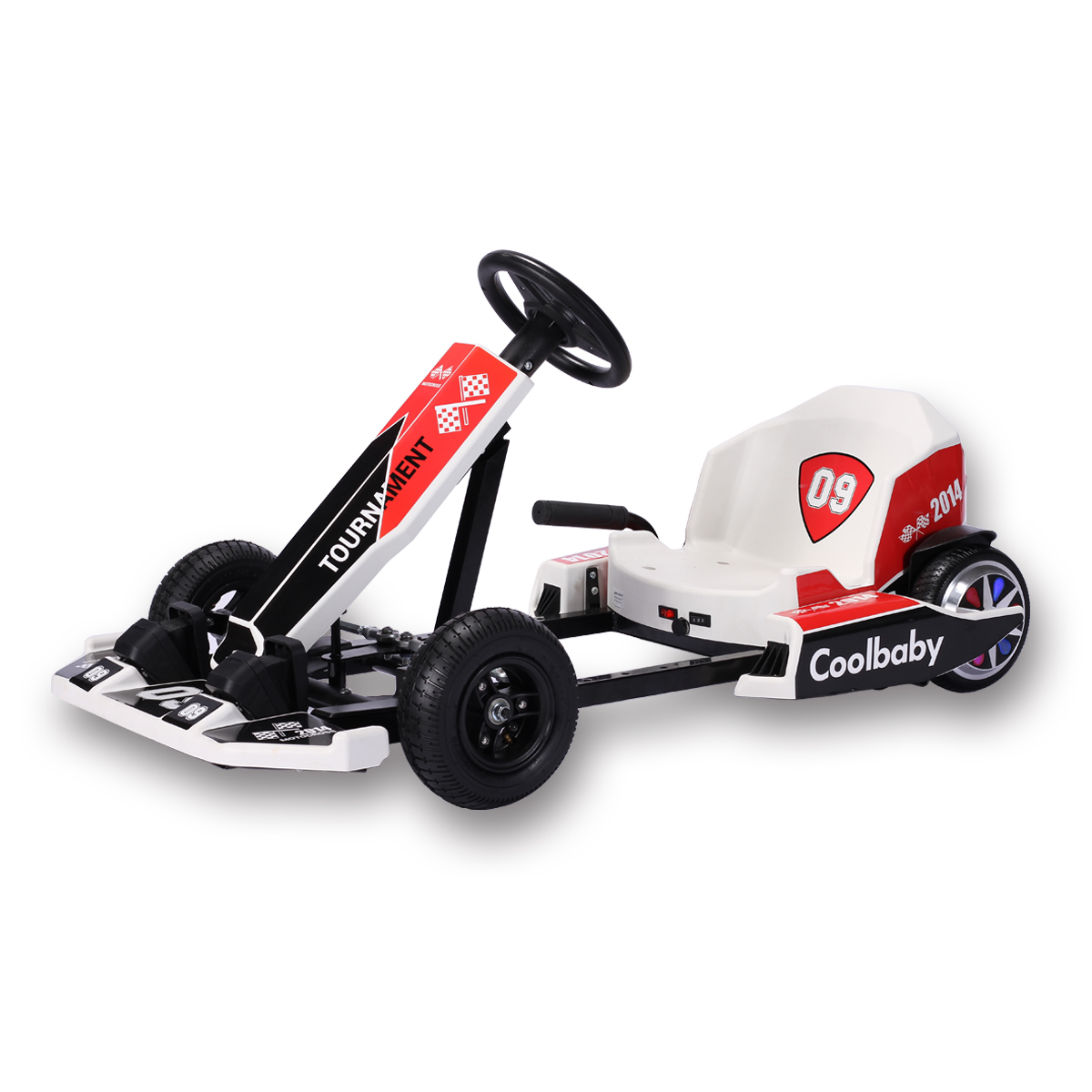 Karts électriques pour enfants, voiture de karting, course pour adultes, 4 roues, scooter à la dérive avec lumières led